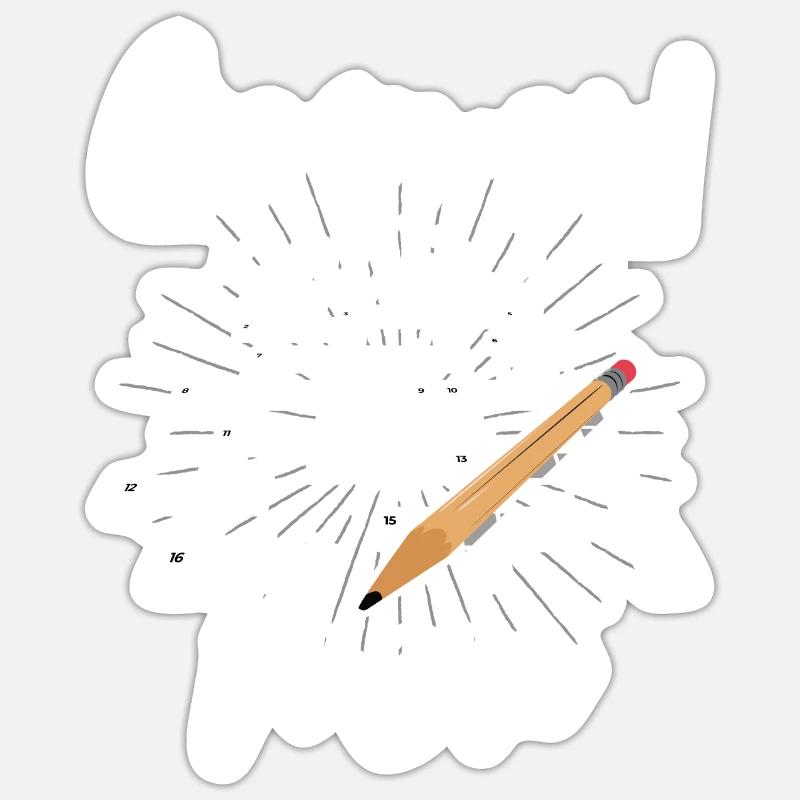 Solve crossword puzzles - Sticker size S (10 x 10 cm) - white matte