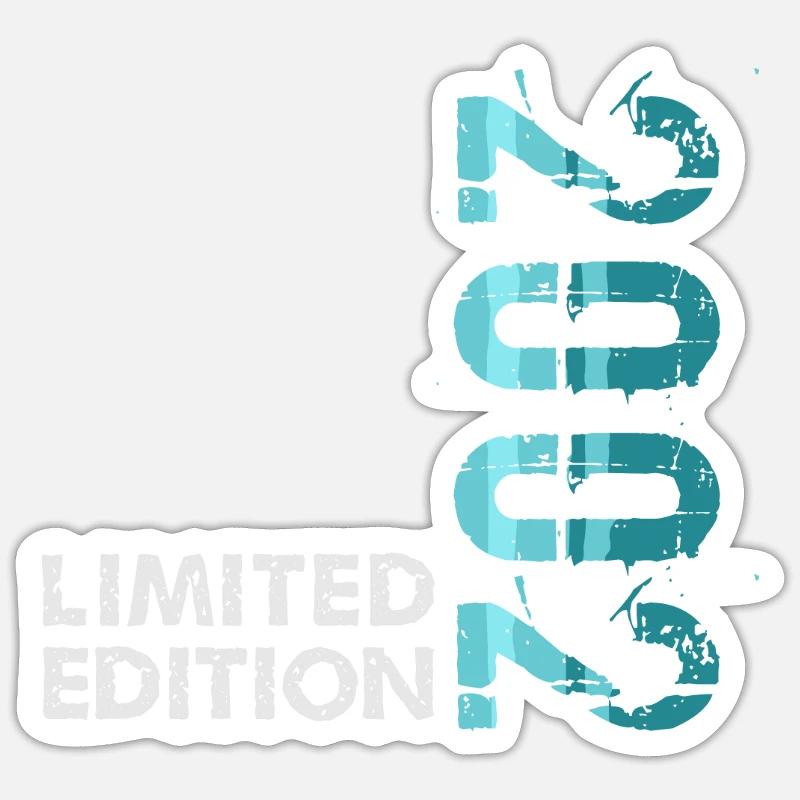 2002 Édition Limitée - Sticker taille S (10 x 10 cm) - blanc mat