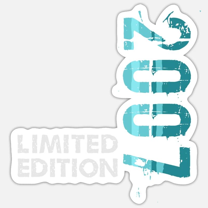 Édition limitée 2007 - Sticker taille S (10 x 10 cm) - blanc mat