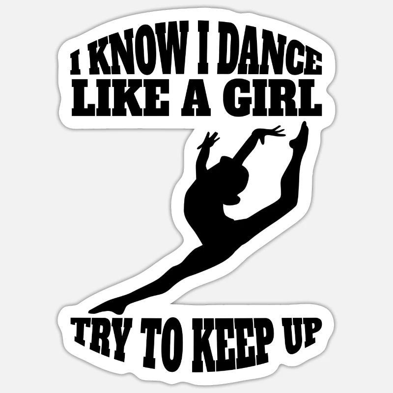 Ballet Dancer Gift Dance Ballerina Dance Class Sticker size S (10 x 10 cm)