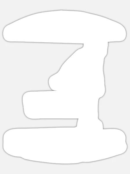 Rollschuh Inline Skater Geschenk skaten Inliner - Sticker Größe S (10 x 10 cm) - Mattweiß