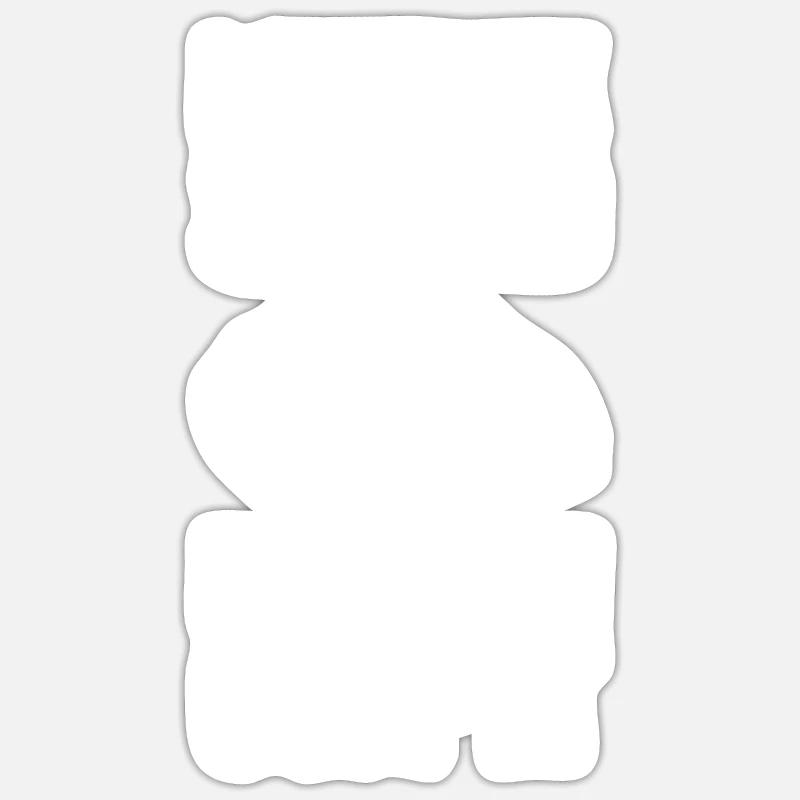 Sheriff Policeman - Sticker size S (10 x 10 cm) - white matte