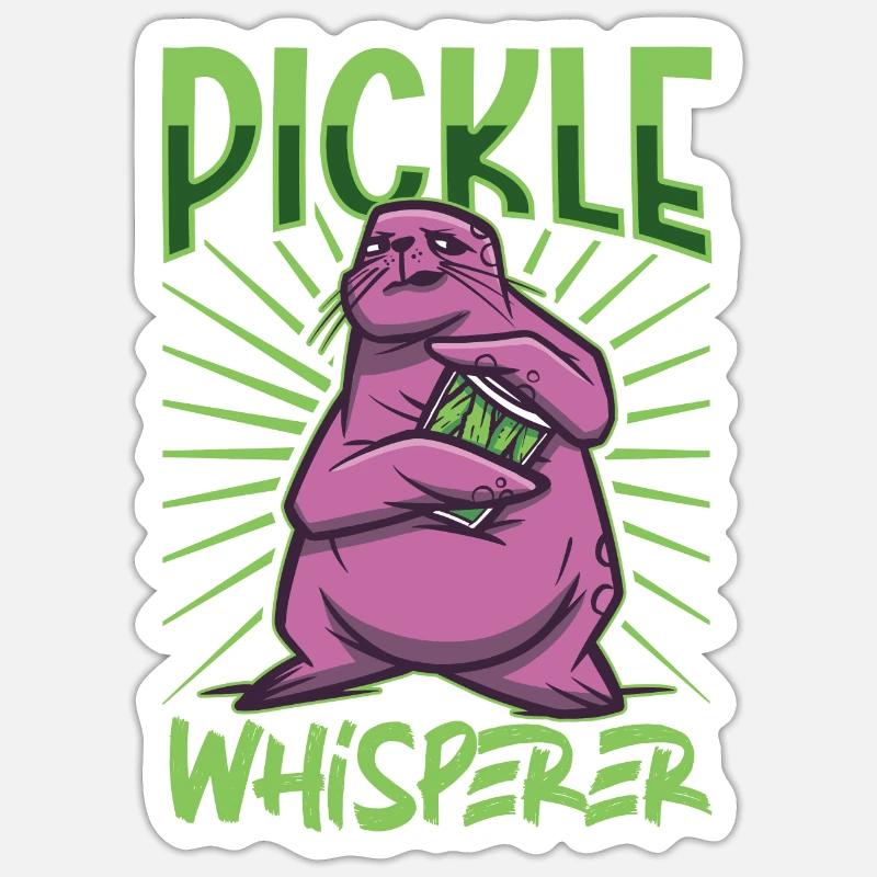 Chuchoteur de concombre - Concombre Sticker taille S (10 x 10 cm)