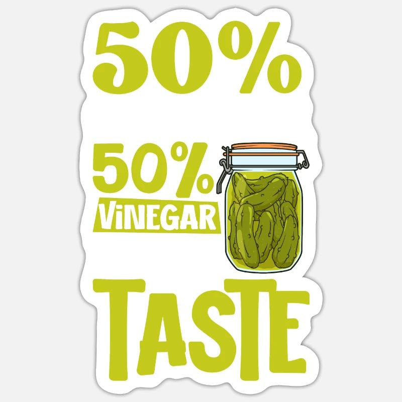 100 Prozent Geschmack - Gurken Sticker Größe S (10 x 10 cm)