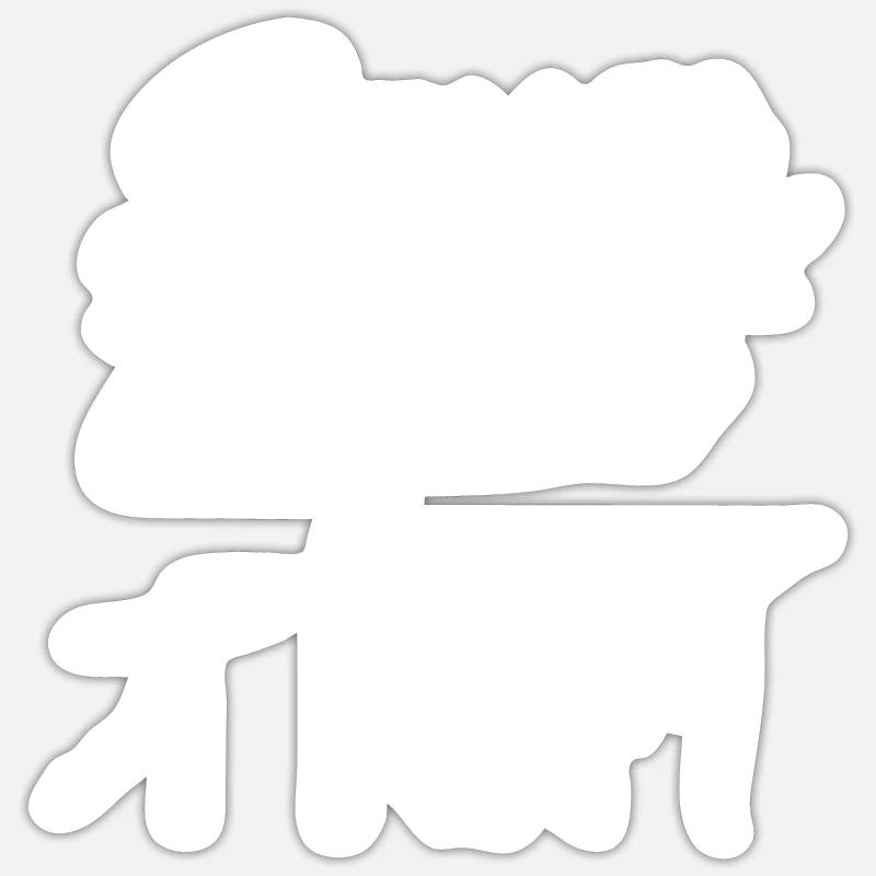 Professeur de danse classique Professeur de danse École de danse - Sticker taille S (10 x 10 cm) - blanc mat