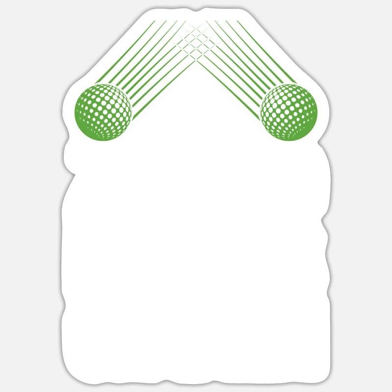 Zero Putts Given Golfer Golf Player Jokes Funny Sticker size S (10 x 10 cm)