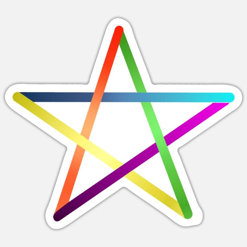 Triangles - graphics - graphic design - Sticker size S (10 x 10 cm) - white matte