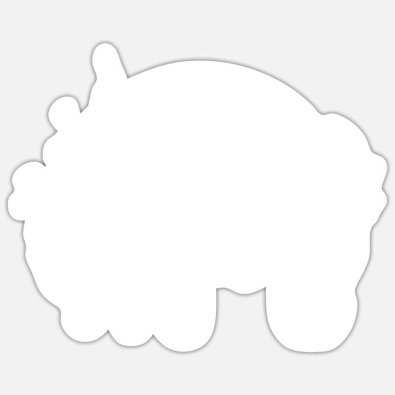 Weimaraner - Sticker taille S (10 x 10 cm) - blanc mat