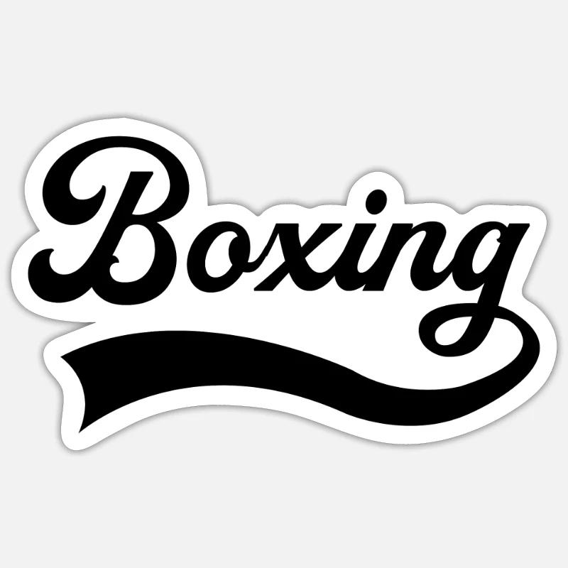Boxes lettering Sticker size S (10 x 10 cm)
