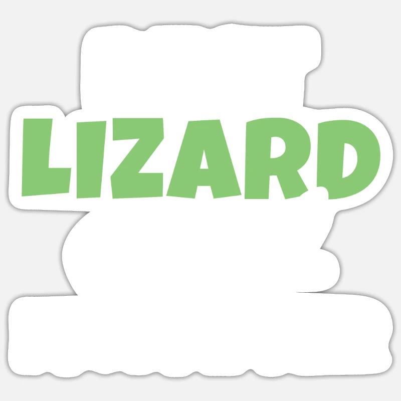 Eidechsenliebhaber Eidechse Geschenk Eidechse Besitzer Sticker Größe S (10 x 10 cm)