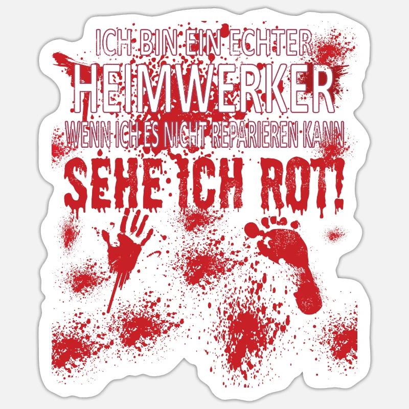 Heimwerker Geschenkidee Handwerker Sticker Größe S (10 x 10 cm)