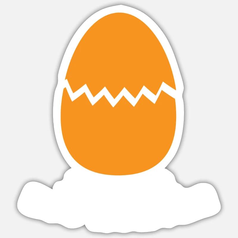 Happy Easter Rabbit Funny Easter Day Sticker size S (10 x 10 cm)