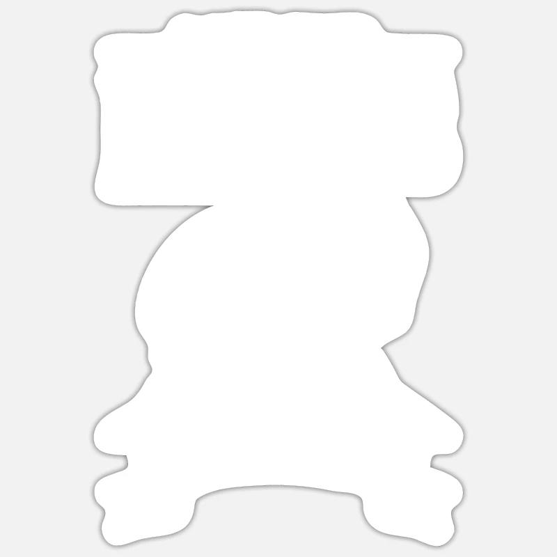 Joueur d’échecs échiquier Jeu d’échecs - Sticker taille S (10 x 10 cm) - blanc mat