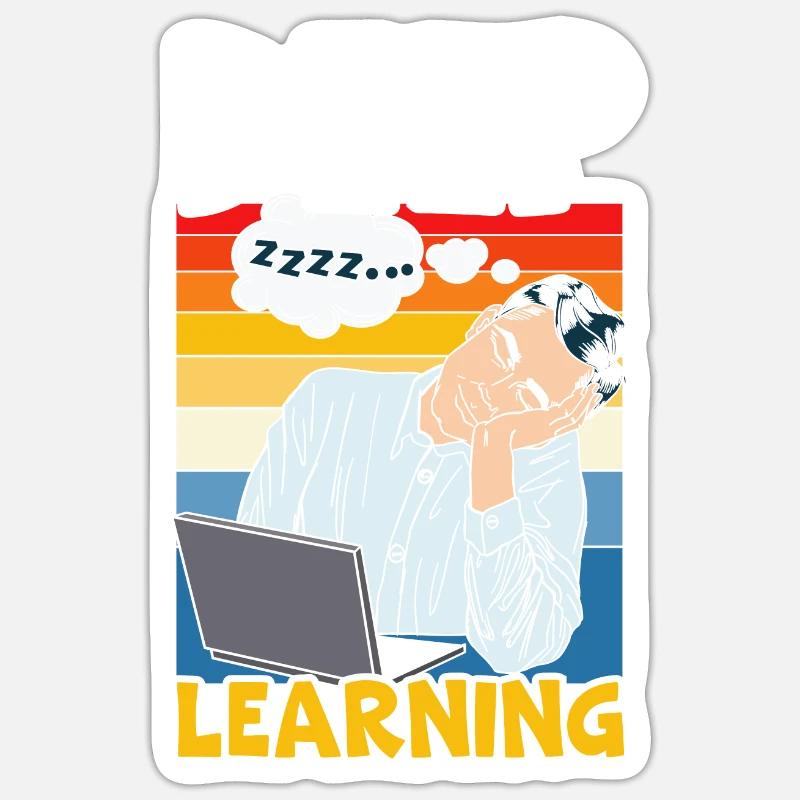 Deep Learning KI Künstliche Intelligenz Robotik Sticker Größe S (10 x 10 cm)
