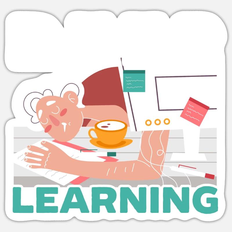 Deep Learning KI Künstliche Intelligenz Robotik Sticker Größe S (10 x 10 cm)