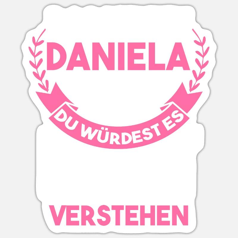 Daniela Sticker Größe S (10 x 10 cm)