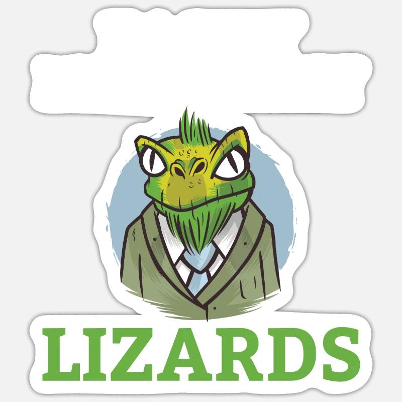 Lizard Lover Lizard Gift Lizard Owner Sticker size S (10 x 10 cm)