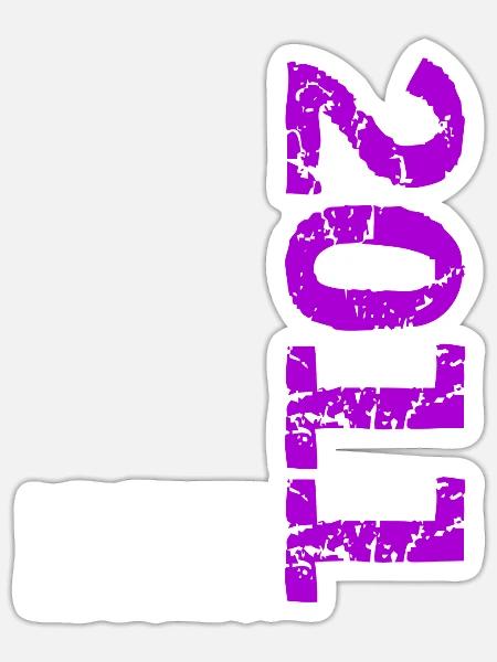 2011 Limited Edition Geburtstag Geschenk Frau Mann - Sticker Größe S (10 x 10 cm) - Mattweiß