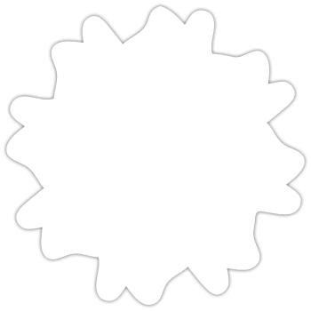 Soleil et Lune esthétiques bohèmes - Sticker taille S (10 x 10 cm) - blanc mat - Devant