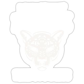 Jaguar Fun I Didnt Fart My Butt Blew You A Kiss - Sticker size S (10 x 10 cm) - white matte - Front