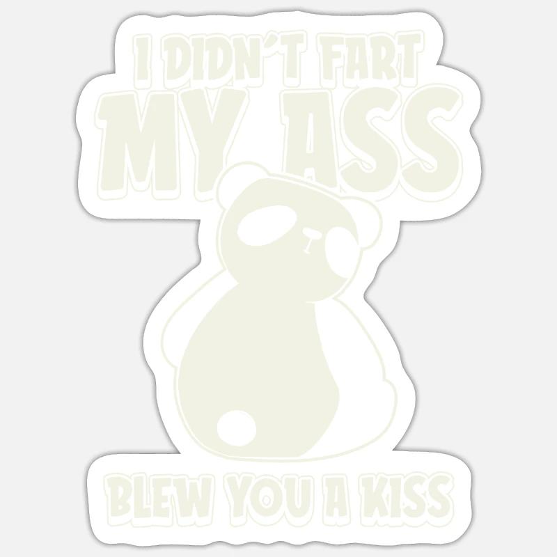 Panda panda géant Sticker taille S (10 x 10 cm)