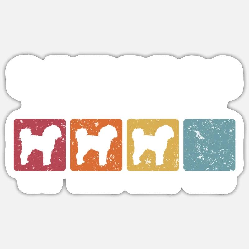 Cavapoo hören aufs Wort Sticker Größe S (10 x 10 cm)