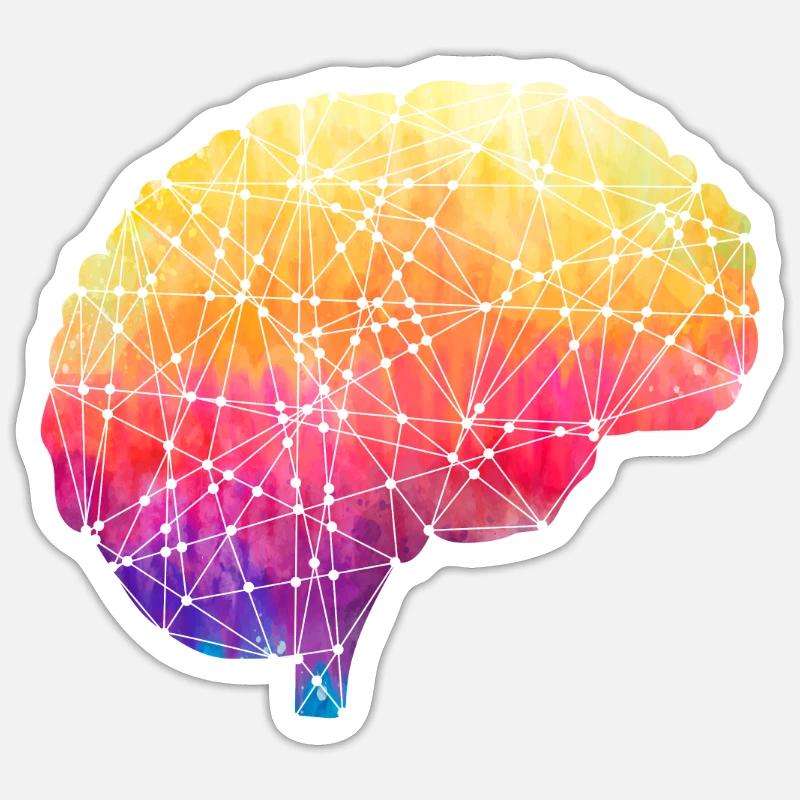 Deep Learning KI Künstliche Intelligenz Robotik Sticker Größe S (10 x 10 cm)