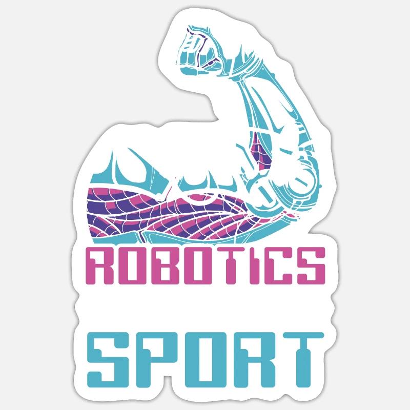 Deep Learning KI Künstliche Intelligenz Robotik Sticker Größe S (10 x 10 cm)