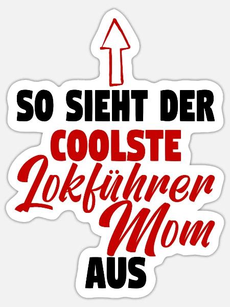 Lokführerin Eisenbahnerin Eisenbahn Schaffnerin - Sticker Größe S (10 x 10 cm) - Mattweiß