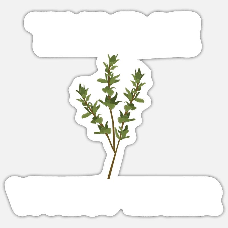 Thyme Whisperer - Sticker size S (10 x 10 cm) - white matte