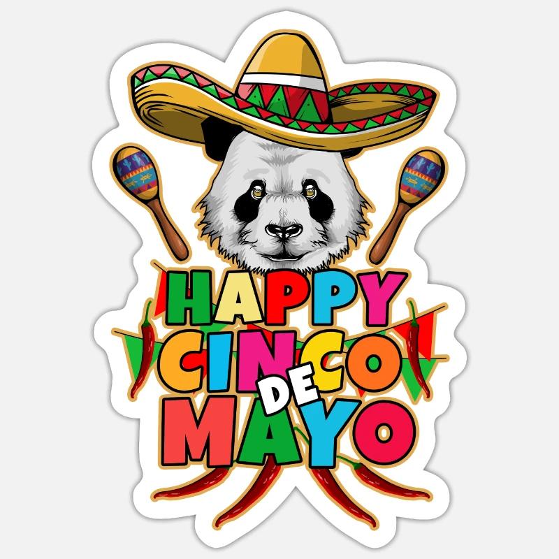 Cinco De Mayo - Sticker size S (10 x 10 cm) - white matte