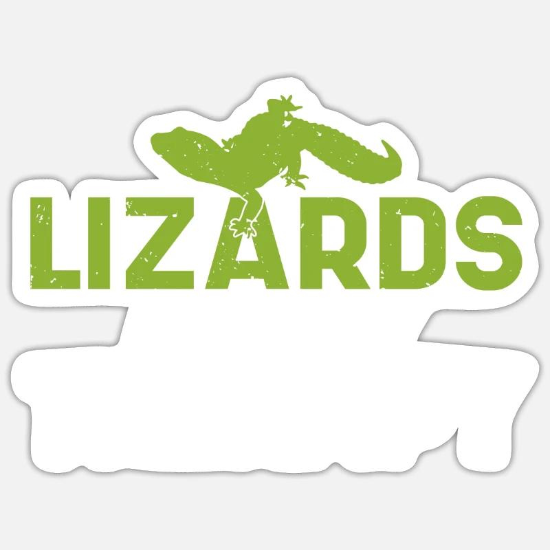 Lizard Lover Lizard Gift Lizard Owner Sticker size S (10 x 10 cm)