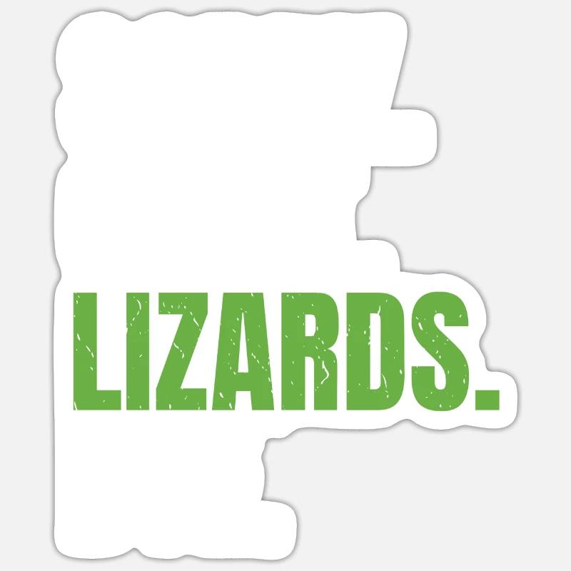 Eidechsenliebhaber Eidechse Geschenk Eidechse Besitzer Sticker Größe S (10 x 10 cm)