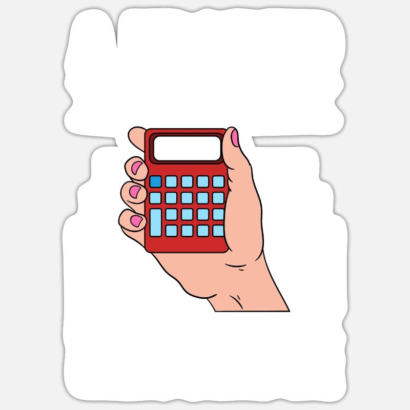 Bookkeeping Buchhalter Bookkeeper - Sticker Größe S (10 x 10 cm) - Mattweiß