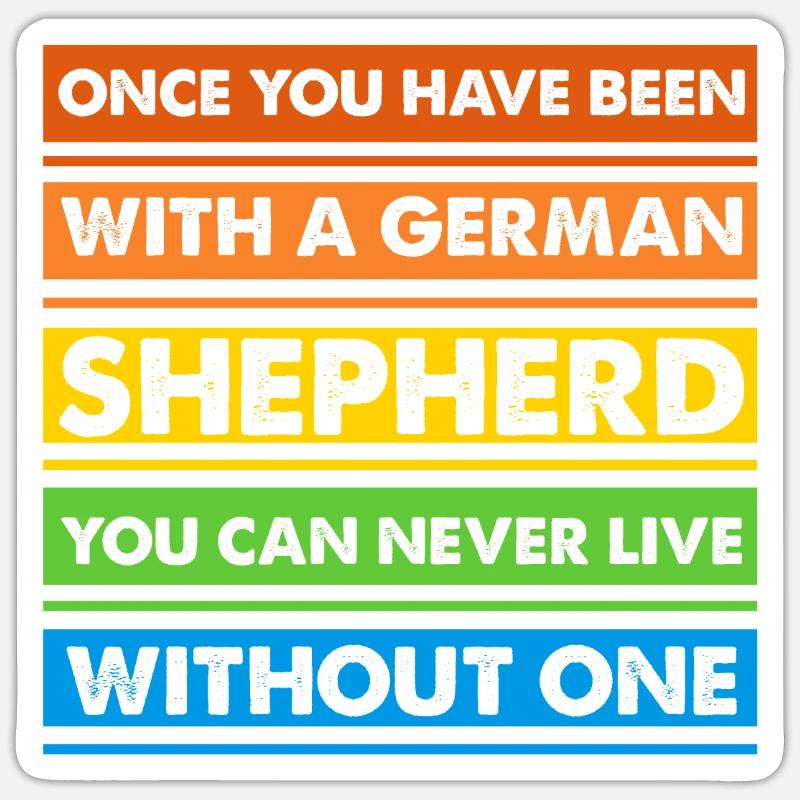 German Shepherd Sticker size S (10 x 10 cm)