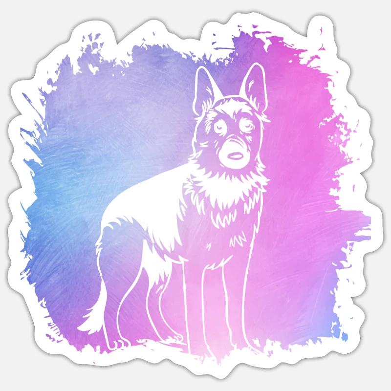 German Shepherd Sticker size S (10 x 10 cm)