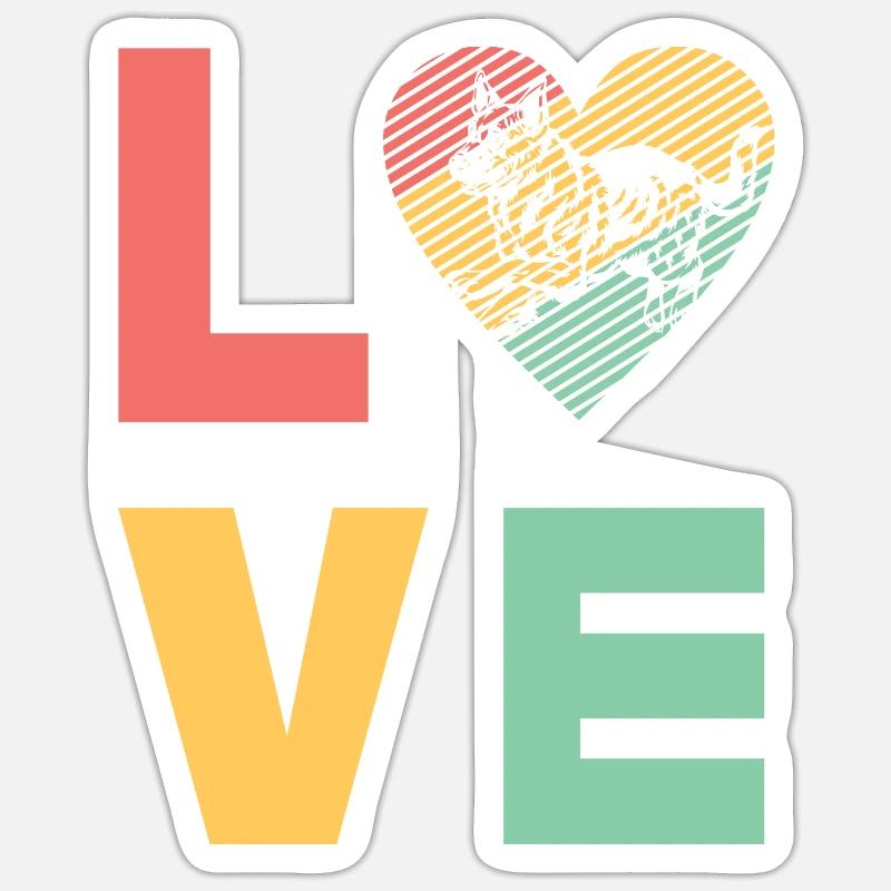 German Shepherd Sticker size S (10 x 10 cm)