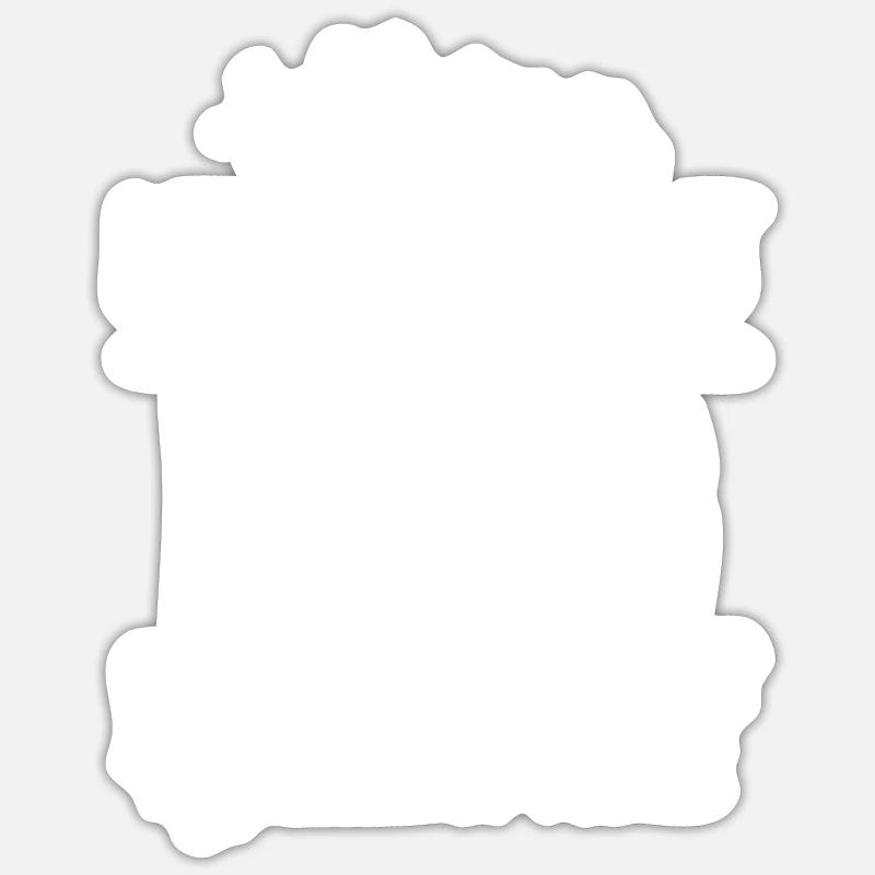 La vie sans carlin - Sticker taille S (10 x 10 cm) - blanc mat