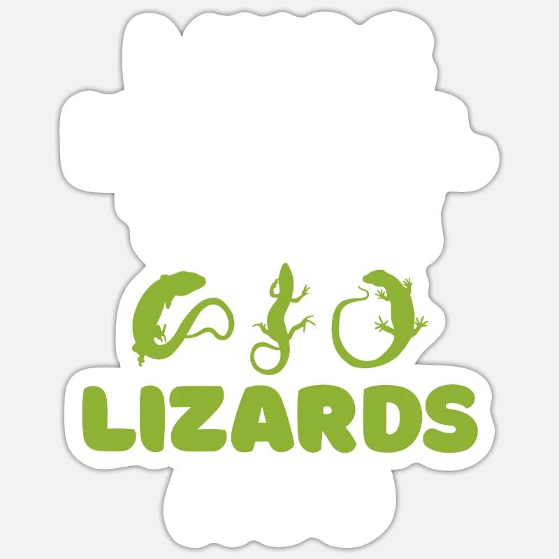 Lizard Lover Lizard Gift Lizard Owner Sticker size S (10 x 10 cm)