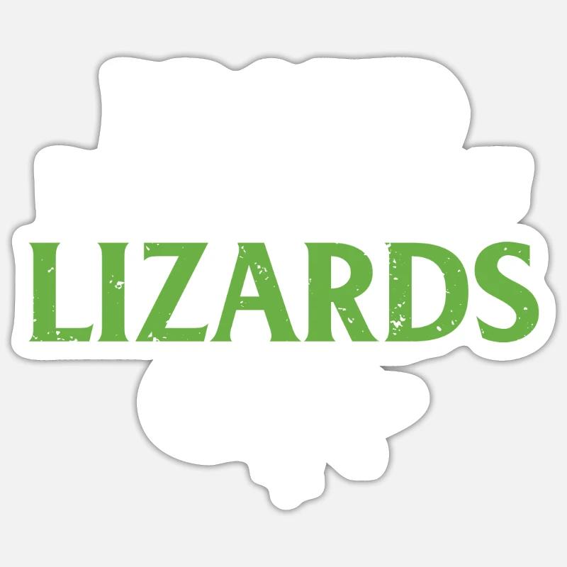 Lizard Lover Lizard Gift Lizard Owner Sticker size S (10 x 10 cm)