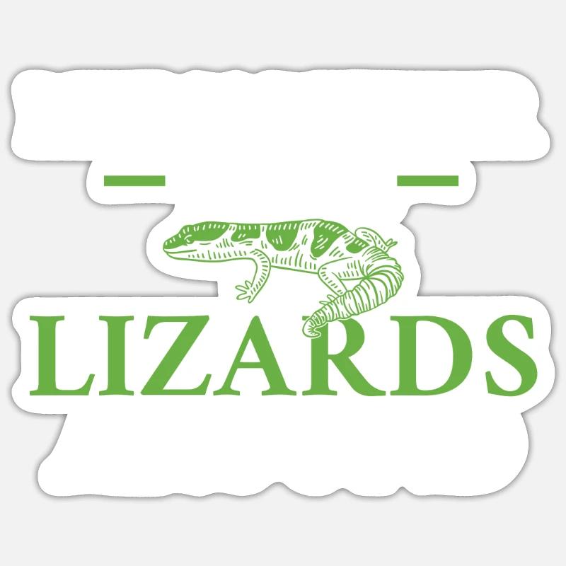 Lizard Lover Lizard Gift Lizard Owner Sticker size S (10 x 10 cm)