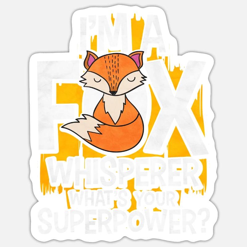 Fox - Sticker size S (10 x 10 cm) - white matte