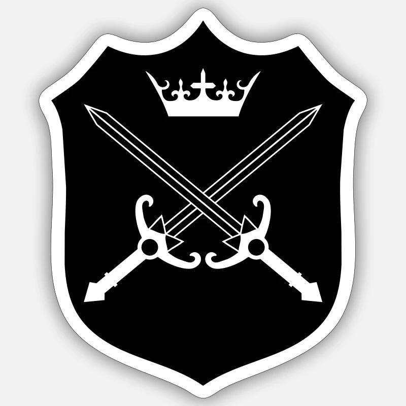 Schwerter Sticker Größe S (10 x 10 cm)