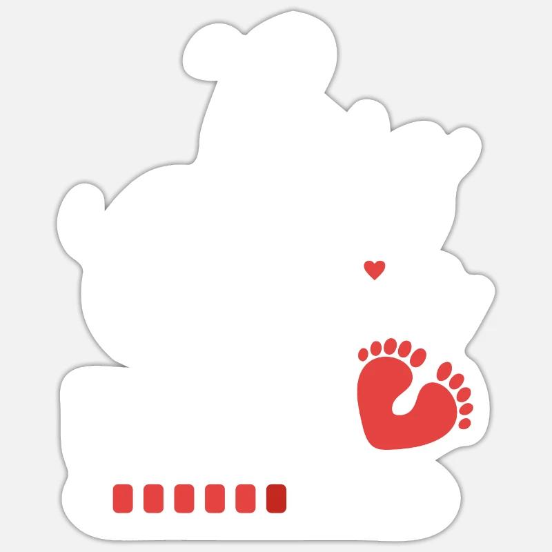 Big cousin loading 2024 - Sticker size S (10 x 10 cm) - white matte