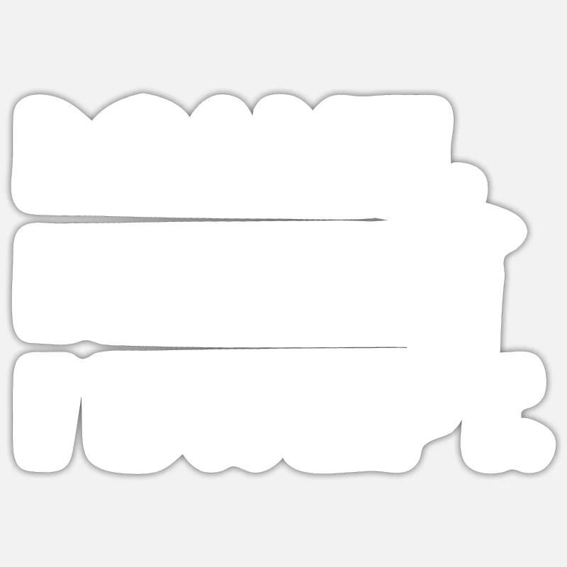 Drôle de ramoneur - Sticker taille S (10 x 10 cm) - blanc mat