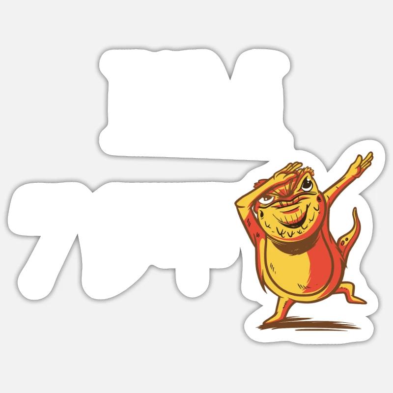Eidechsenliebhaber Eidechse Geschenk Eidechse Besitzer Sticker Größe S (10 x 10 cm)