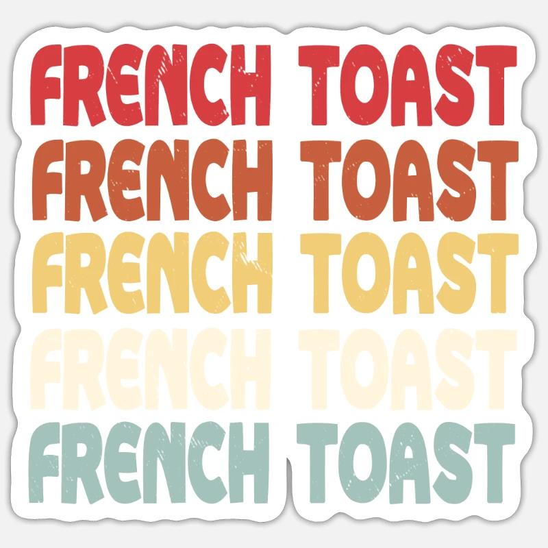 Lettrage du pain doré Sticker taille S (10 x 10 cm)