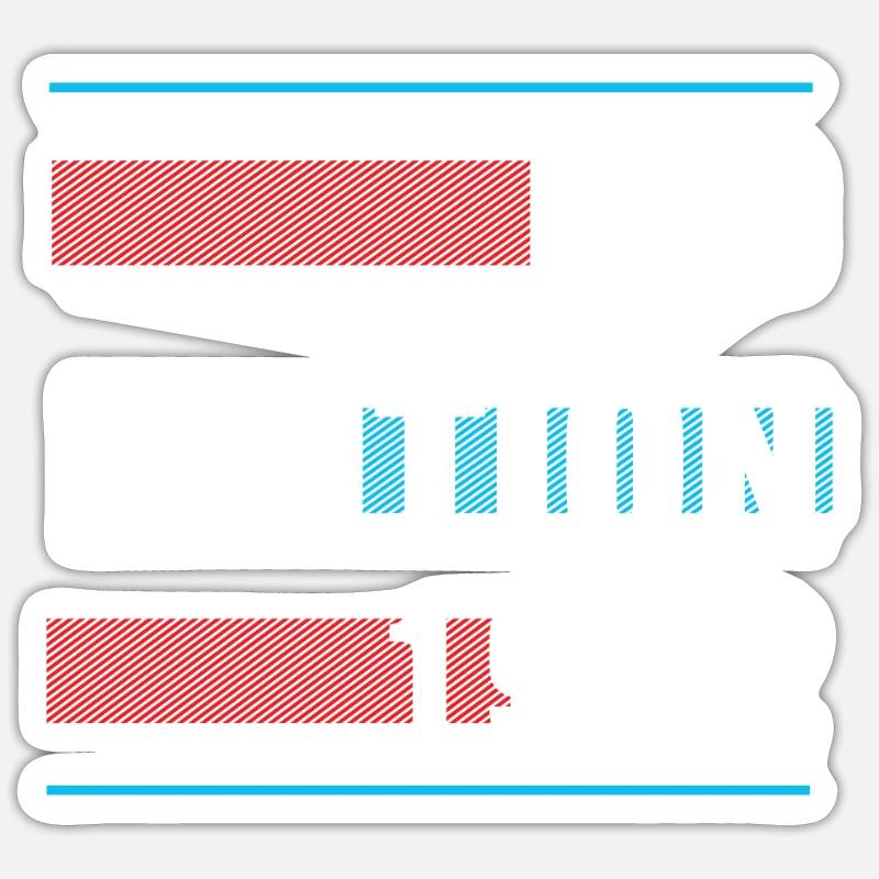 Édition limitée 1982 - Sticker taille S (10 x 10 cm) - blanc mat
