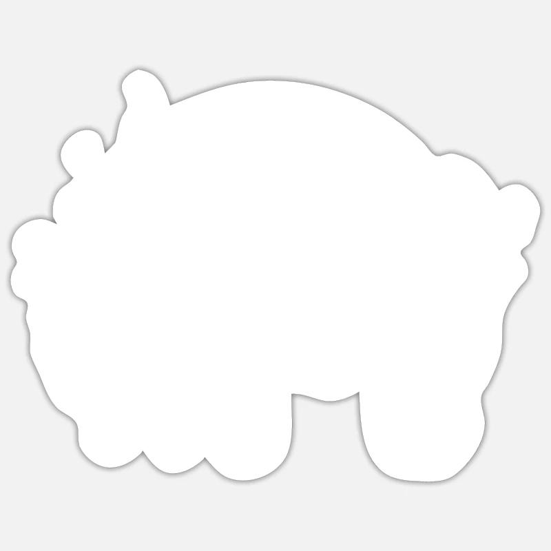 West Highland Terrier - Sticker taille S (10 x 10 cm) - blanc mat