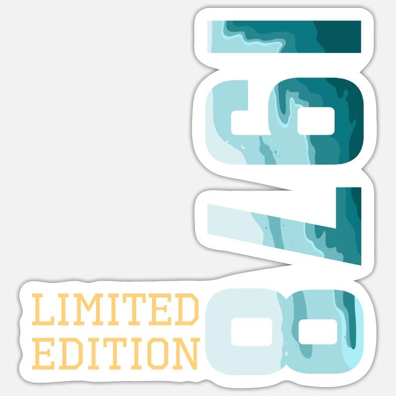 1978 Édition limitée - Sticker taille S (10 x 10 cm) - blanc mat